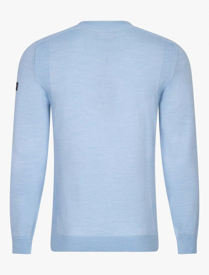 Cavallaro trui PALIO lightblue-50% wol, 50% polyacryl-HEREN TRUIEN & VESTEN-Blauw