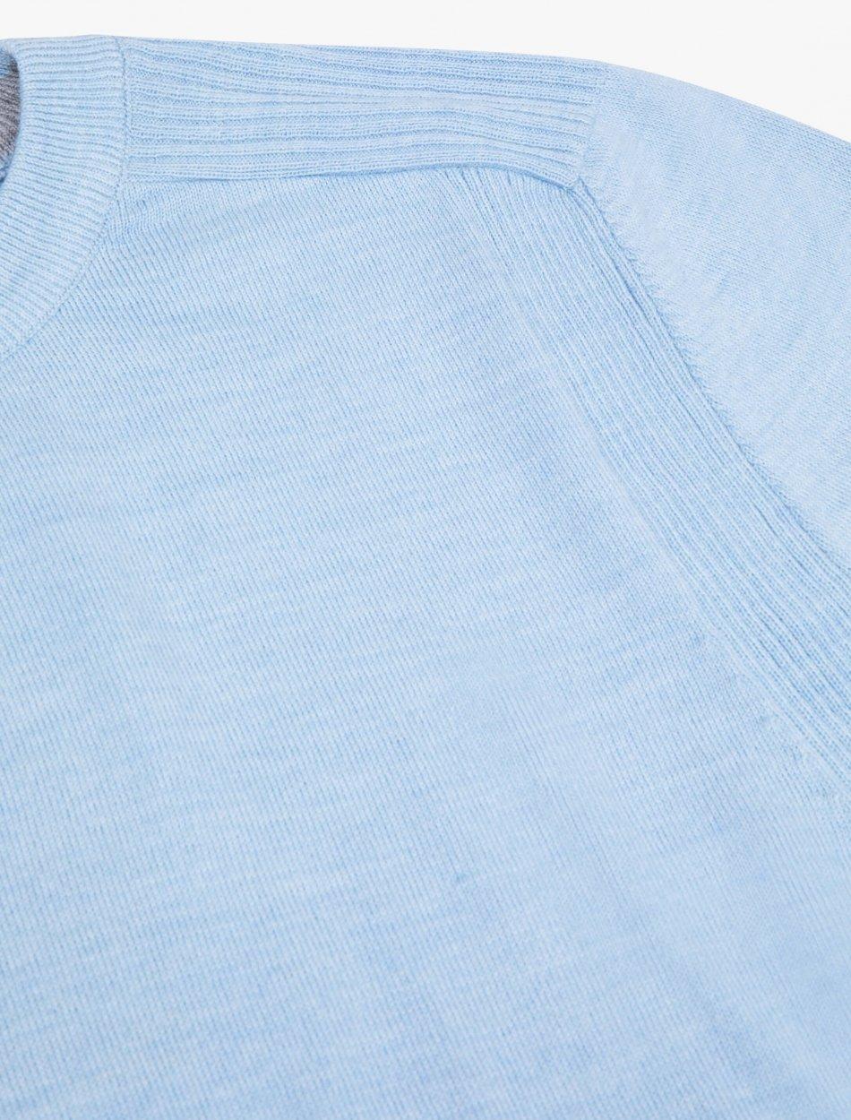 Cavallaro trui PALIO lightblue-50% wol, 50% polyacryl-HEREN TRUIEN & VESTEN-Blauw