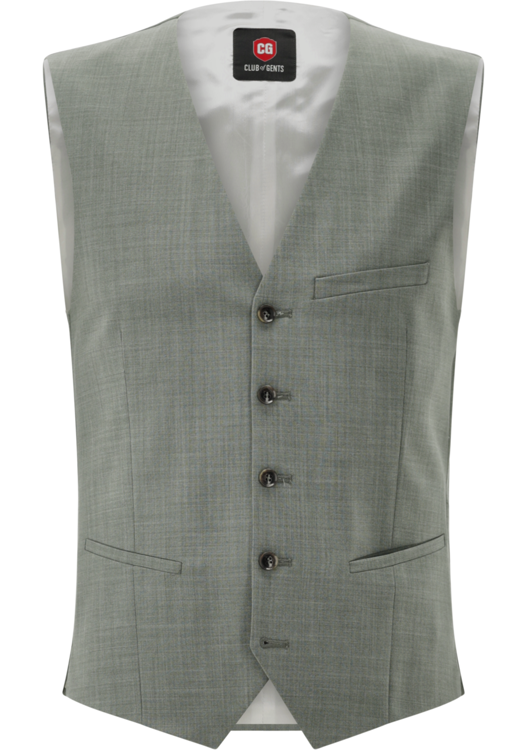 CG Morley‑N Gilet – Groen-55% viscose, 45% polyester<br /><br />-HEREN PAKKEN & COLBERTS-Groen