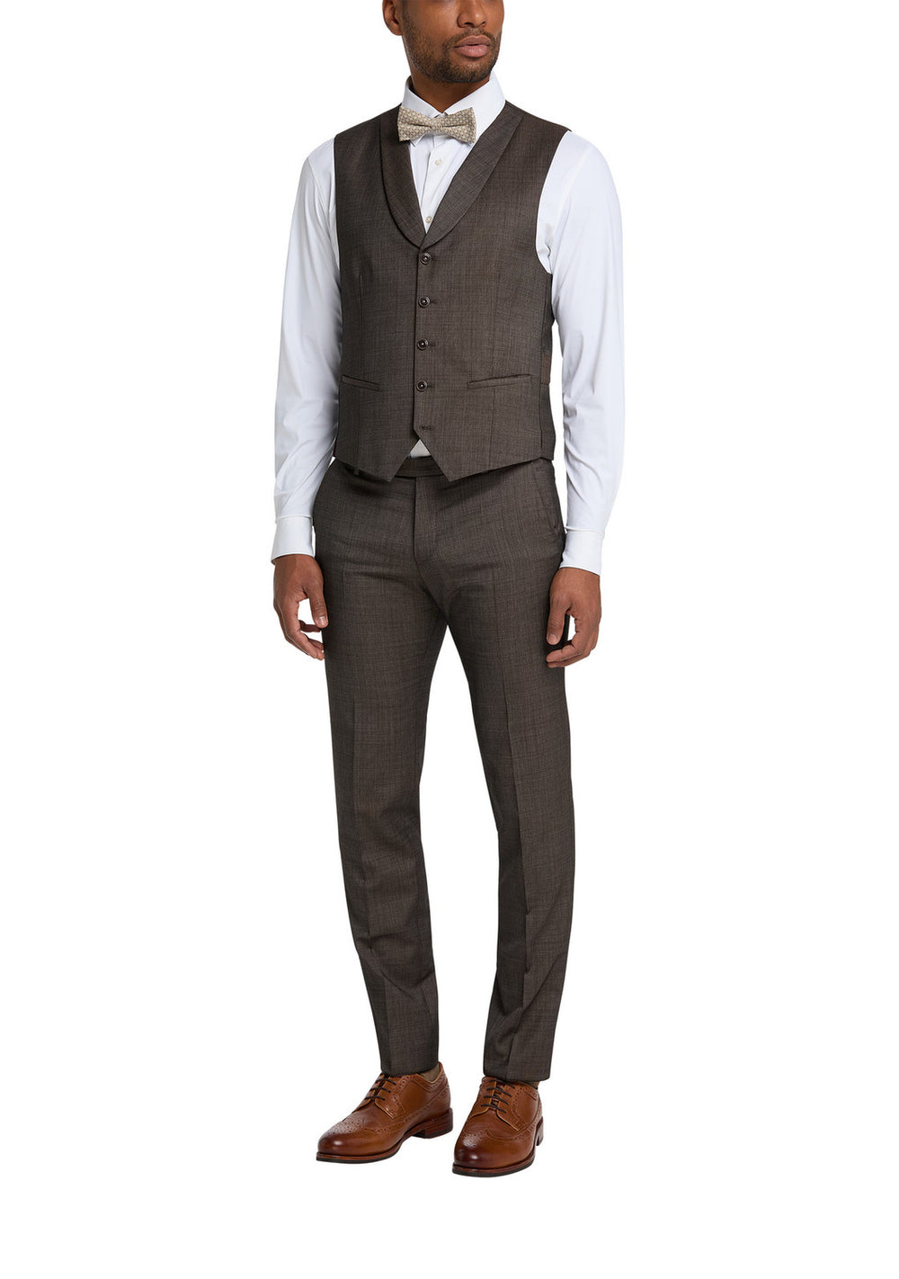 CG Philipp – Gilet Bruin-100% wol-HEREN PAKKEN & COLBERTS-Bruin