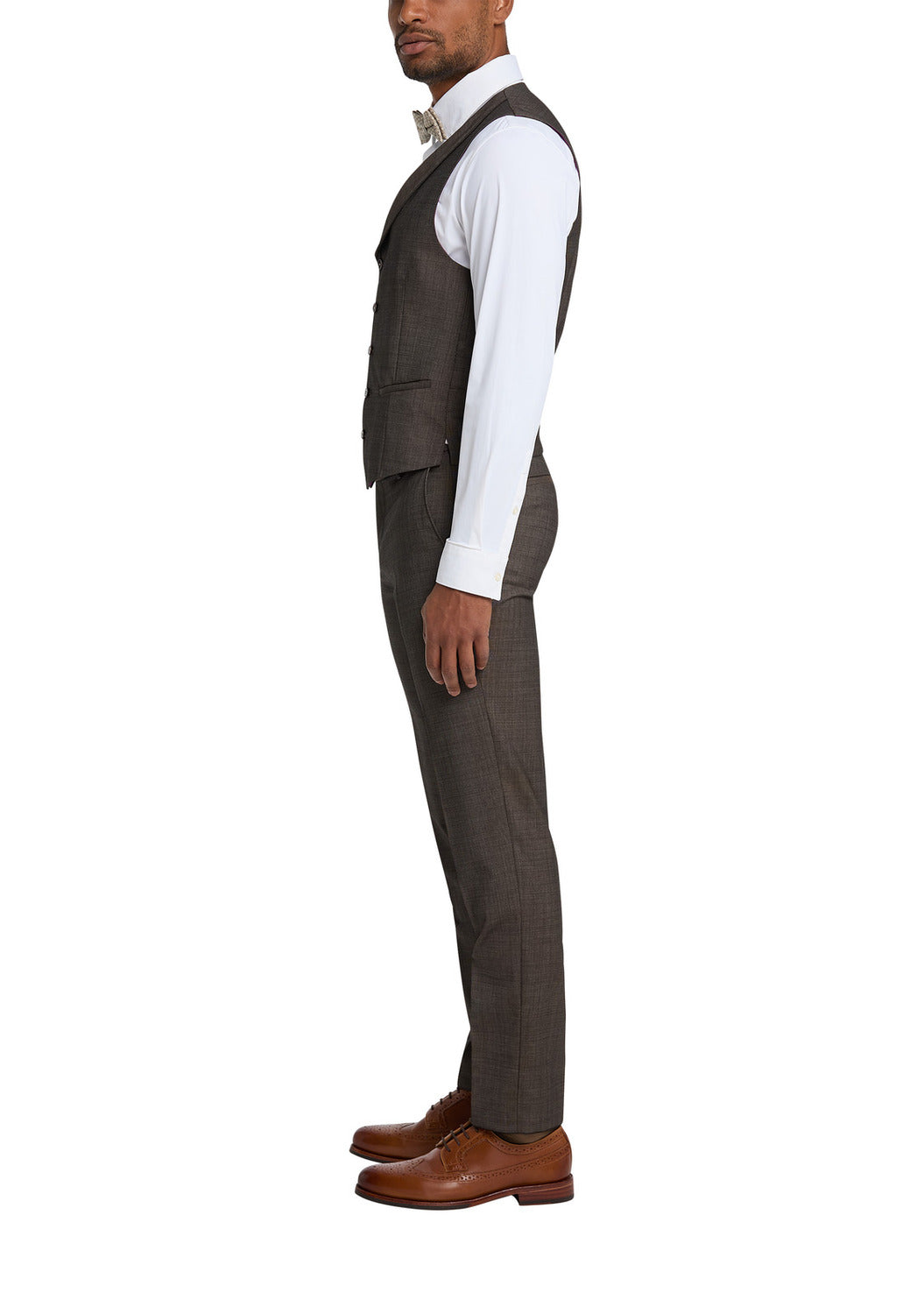 CG Philipp – Gilet Bruin-100% wol-HEREN PAKKEN & COLBERTS-Bruin