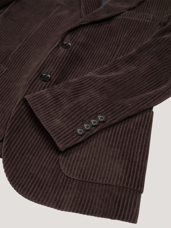 Circolo 1901 corduroy colbert- 80% Co – 20% P-HEREN PAKKEN & COLBERTS-Bruin