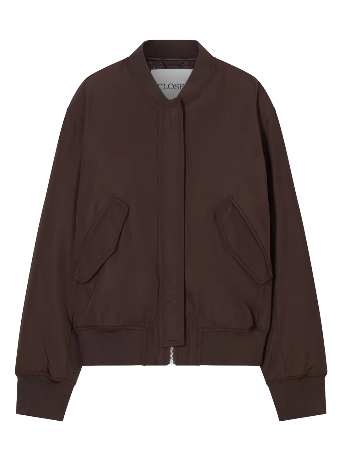 Closed Blouson Jack – Bruin-100% polyester-DAMES JASSEN & JACKS-Bruin