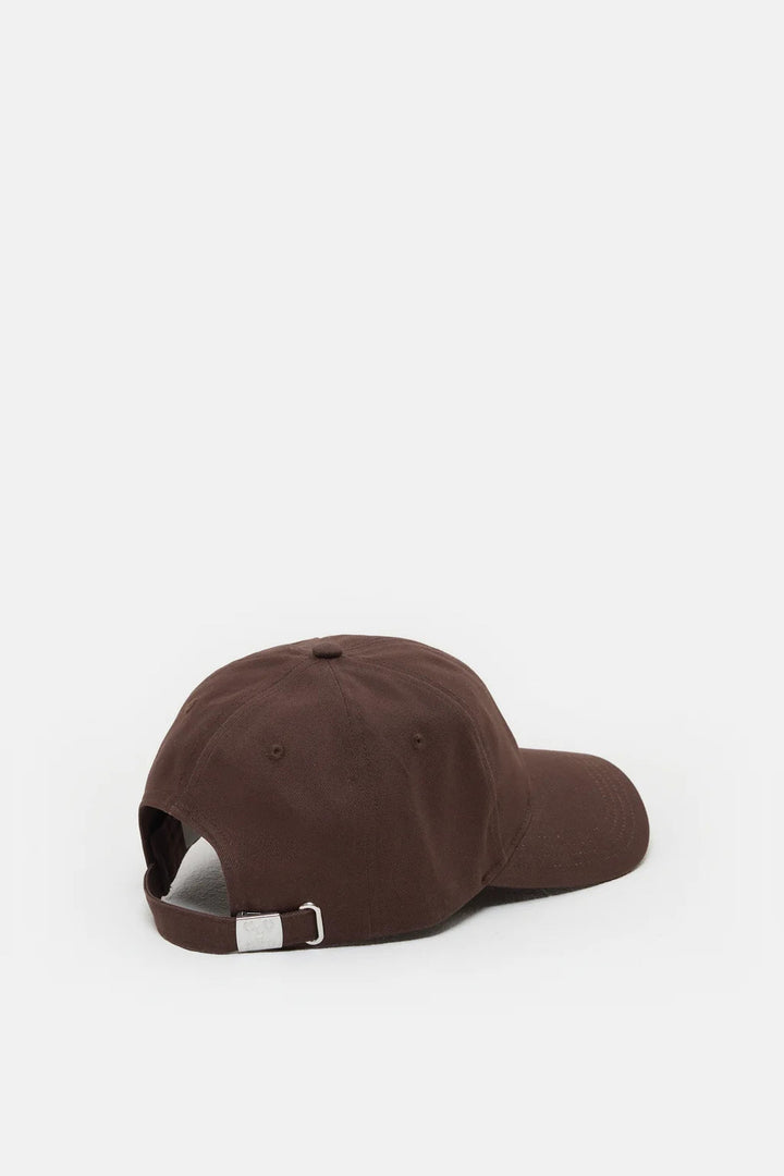 Closed Cap van katoen – Bruin-100% katoen-DAMES ACCESSOIRES-Bruin