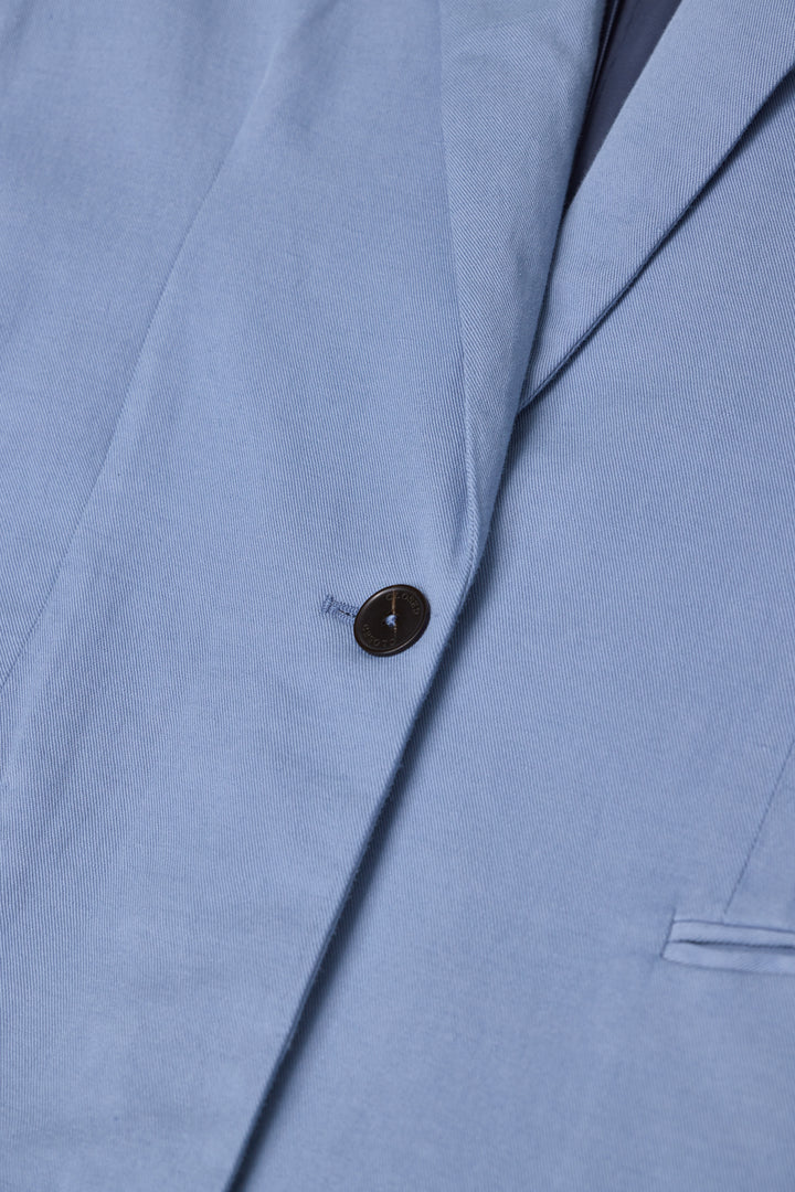 Closed Contemporary Blazer - Blauw-49% katoen, 31% linnen, 19% lyocell, 1% elastaan-DAMES BLAZERS & JASJES-Blauw