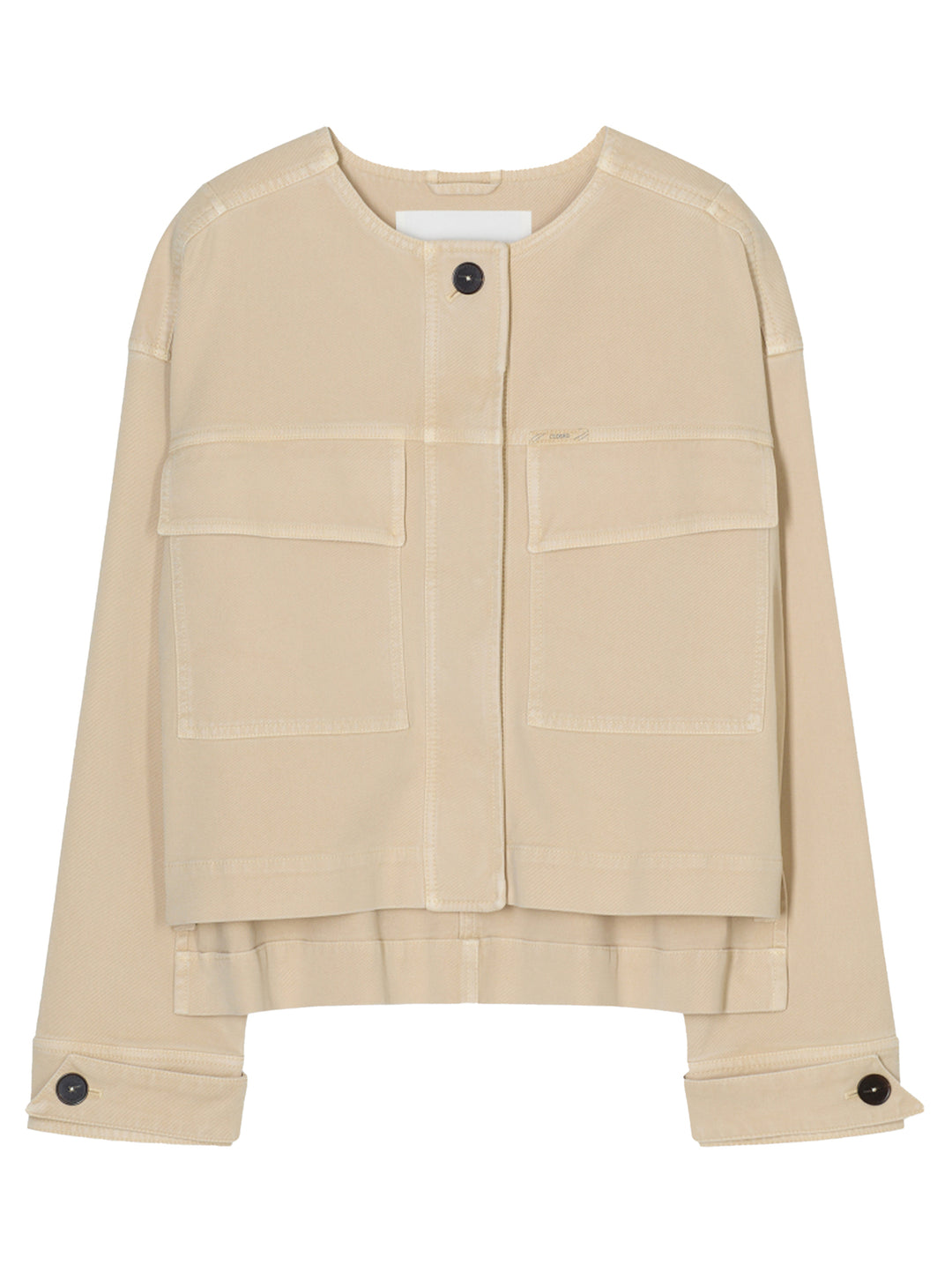 Closed Cropped utility Jacket – Beige-64% lyocell, 34% katoen, 2% elastaan-DAMES BLAZERS & JASJES-Beige