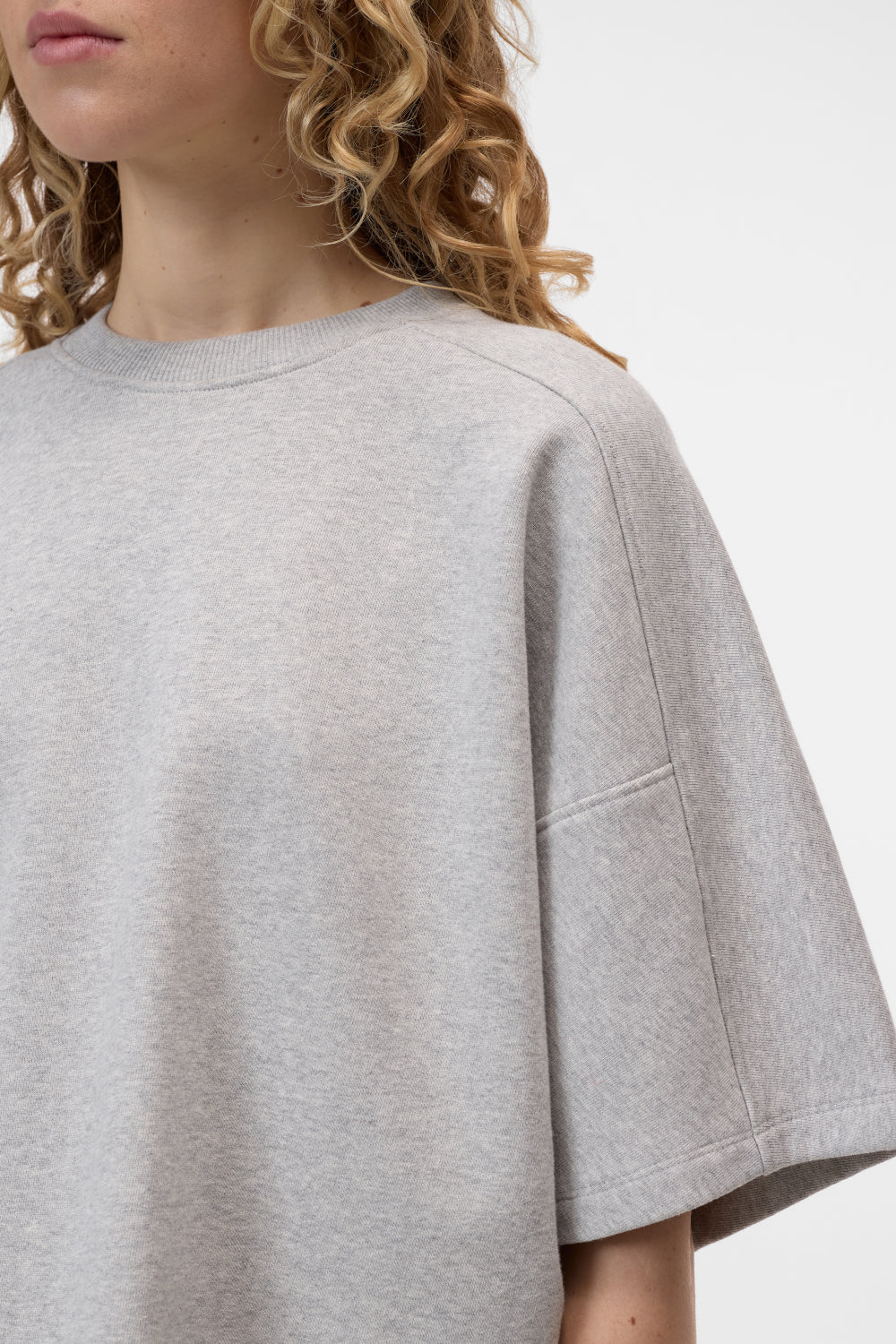 Closed Deep Yoke T-shirt – Grijs-100% katoen-DAMES TOPS & BLOUSES-Grijs