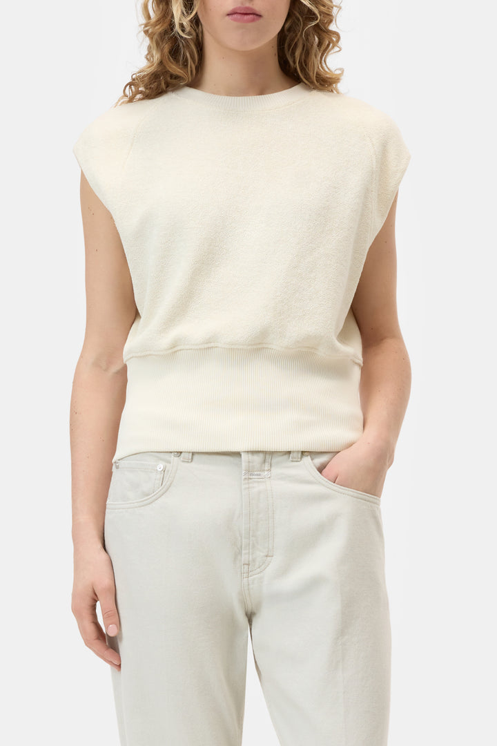 Closed French Terry Fitted top - Room-88% katoen, 12% polyester-DAMES TRUIEN & VESTEN-Room