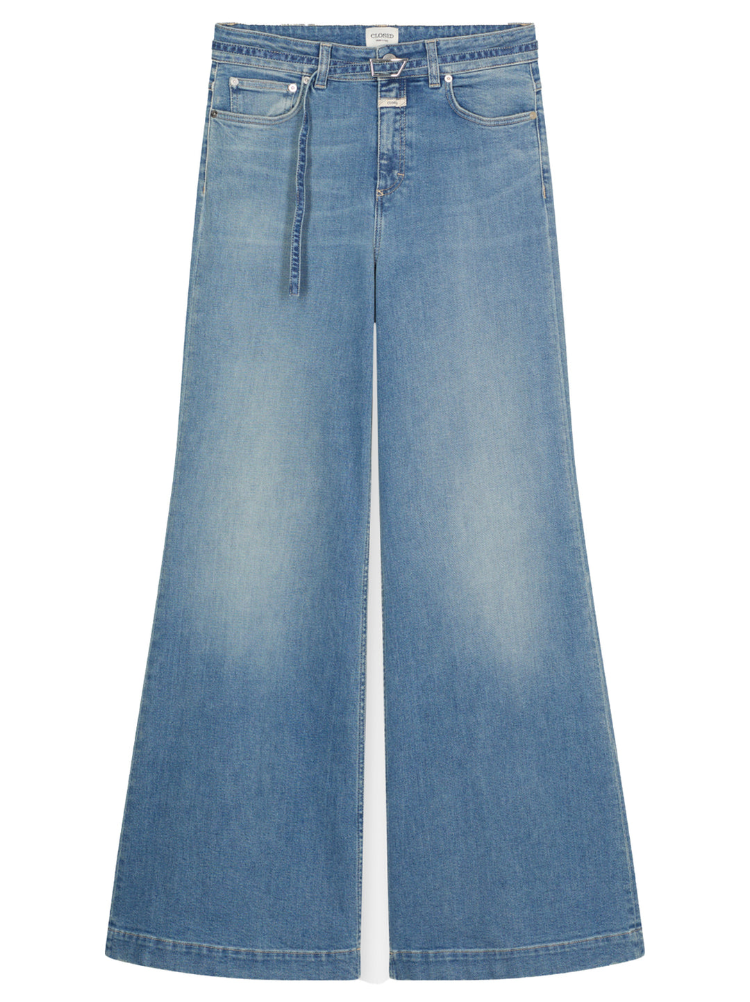 Closed Glow Up Wide Fit Jeans – Blauw-79% katoen, 20% katoen, 1% elastaan-DAMES BROEKEN-Blauw