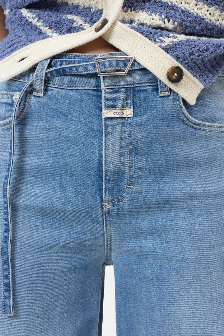 Closed Glow Up Wide Fit Jeans – Blauw-79% katoen, 20% katoen, 1% elastaan-DAMES BROEKEN-Blauw