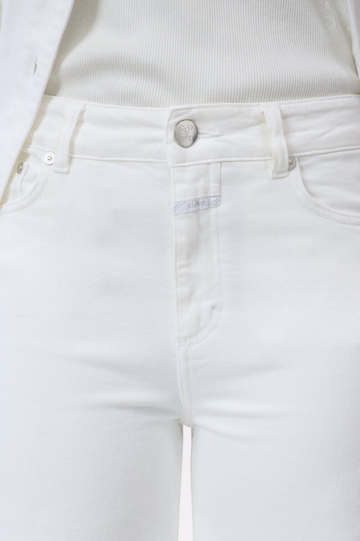 Closed Glow Up Wide Fit Long Leg Jeans – Wit-100% katoen-DAMES BROEKEN-Wit