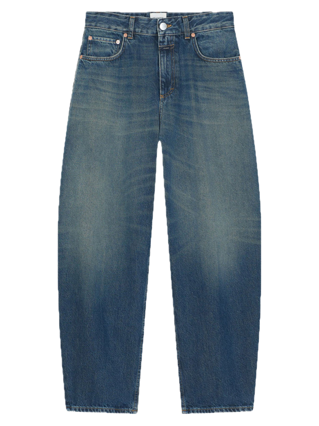 Closed Jazzie Barrel Jeans – Blauw-100% katoen-DAMES BROEKEN-Blauw