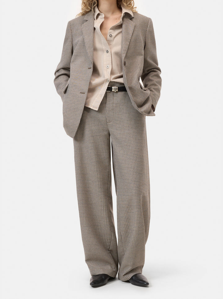 Closed pantalon Barlie – Bruin-54% wol, 23% katoen, 23% polyester-DAMES BROEKEN-Bruin
