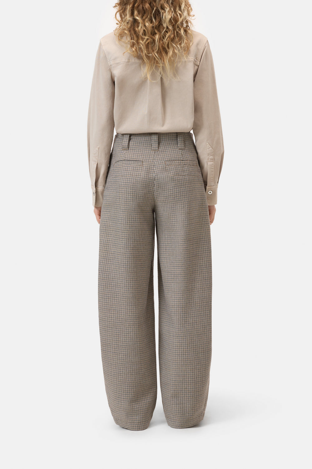 Closed pantalon Barlie – Bruin-54% wol, 23% katoen, 23% polyester-DAMES BROEKEN-Bruin
