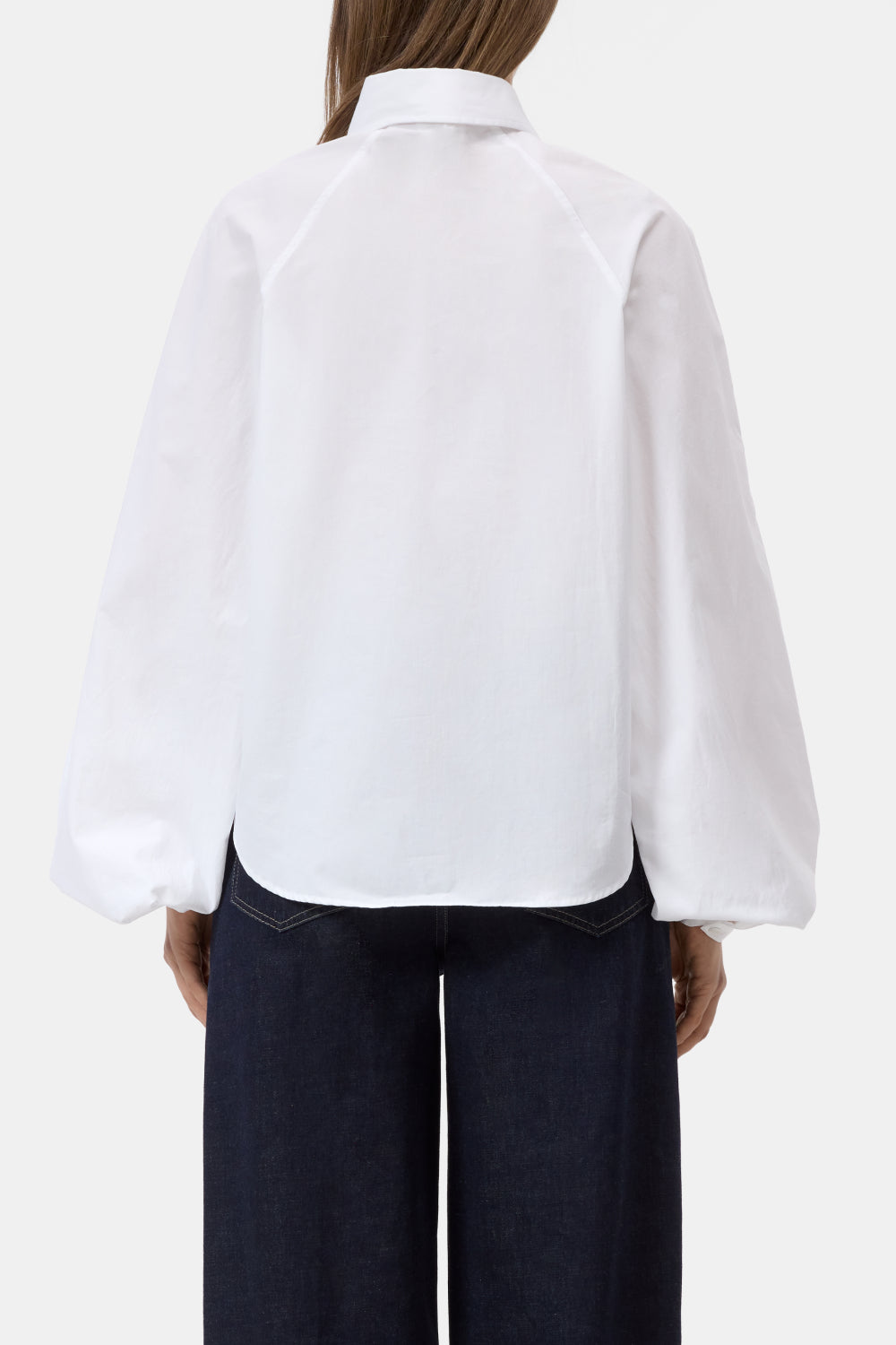 Closed Raglan Blouse – Wit-100% katoen-DAMES TOPS & BLOUSES-Wit