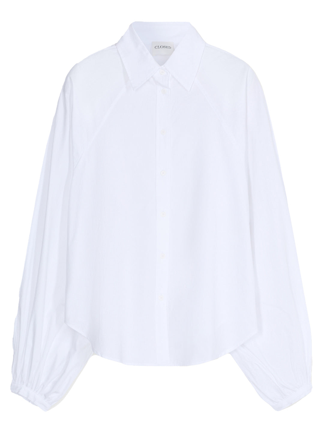 Closed Raglan Blouse – Wit-100% katoen-DAMES TOPS & BLOUSES-Wit