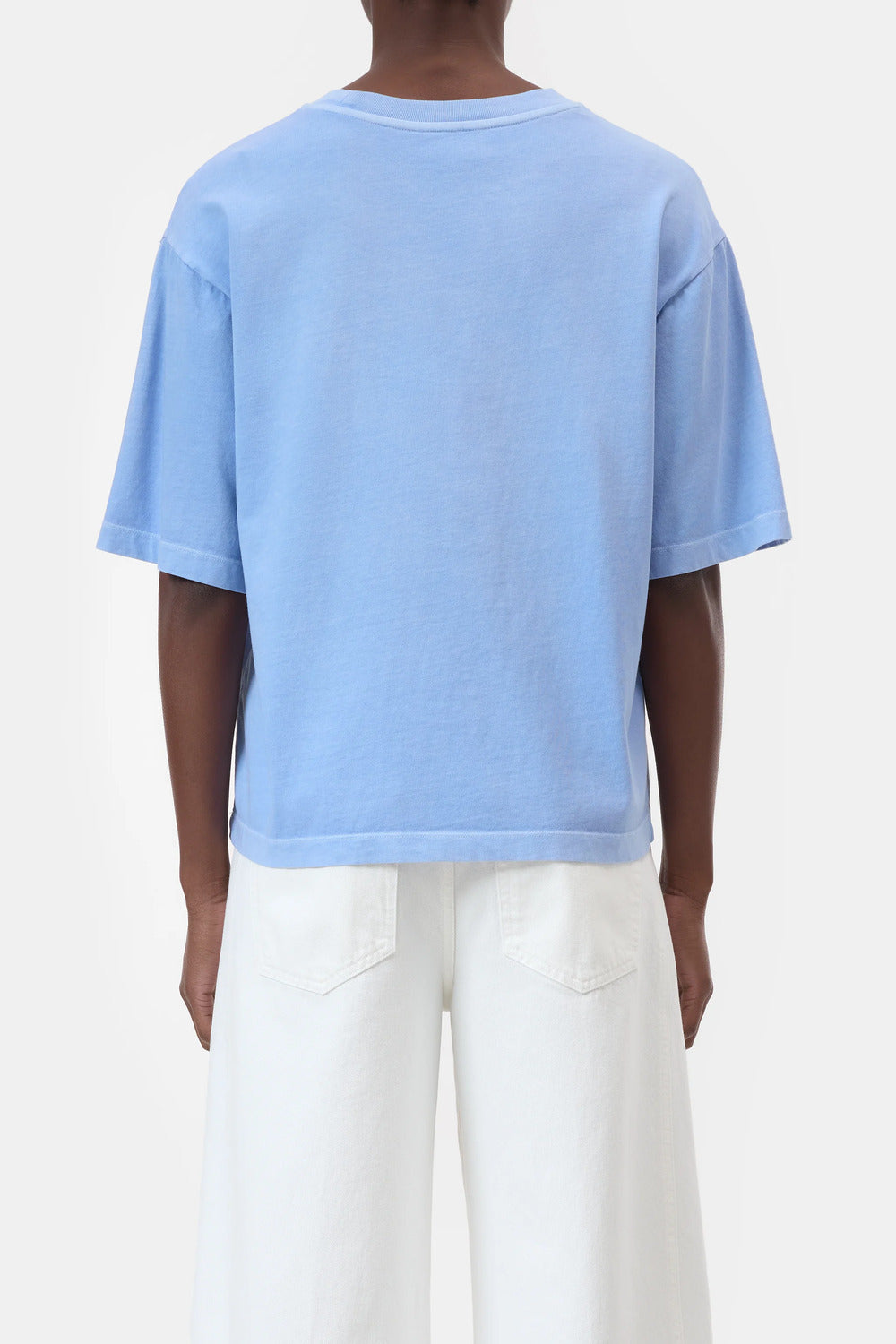 Closed Relaxed T‑shirt – Blauw-100% katoen-DAMES TOPS & BLOUSES-Blauw