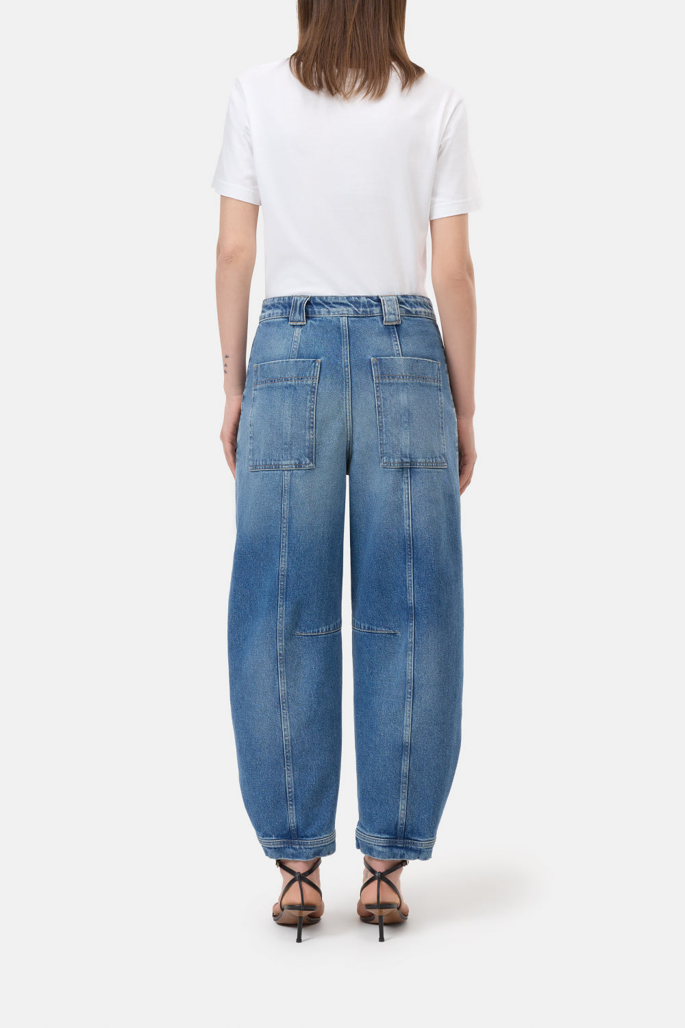 Closed Rhannon Barrel Fit Jeans – Blauw-99% katoen, 1% elastaan-DAMES BROEKEN-Blauw