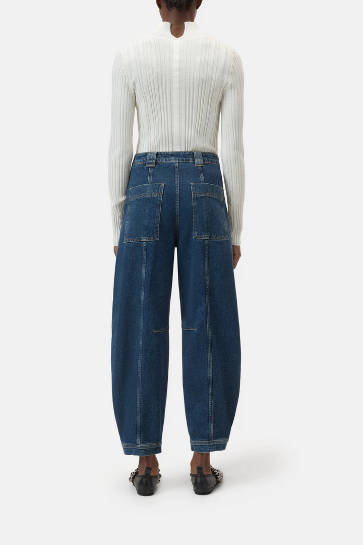 Closed Rhannon Barrel Jeans – Blauw-99% katoen, 1% elastaan-DAMES BROEKEN-Blauw