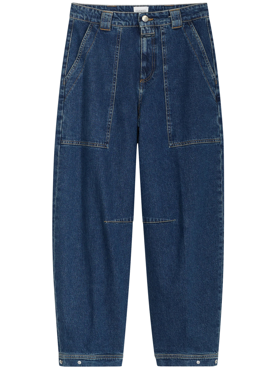 Closed Rhannon Barrel Jeans – Blauw-99% katoen, 1% elastaan-DAMES BROEKEN-Blauw