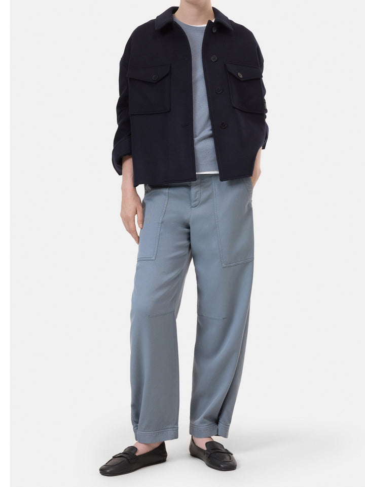 Closed Rhannon Pantalon – Grijs-98% katoen, 2% elastaan-DAMES BROEKEN-Grijs