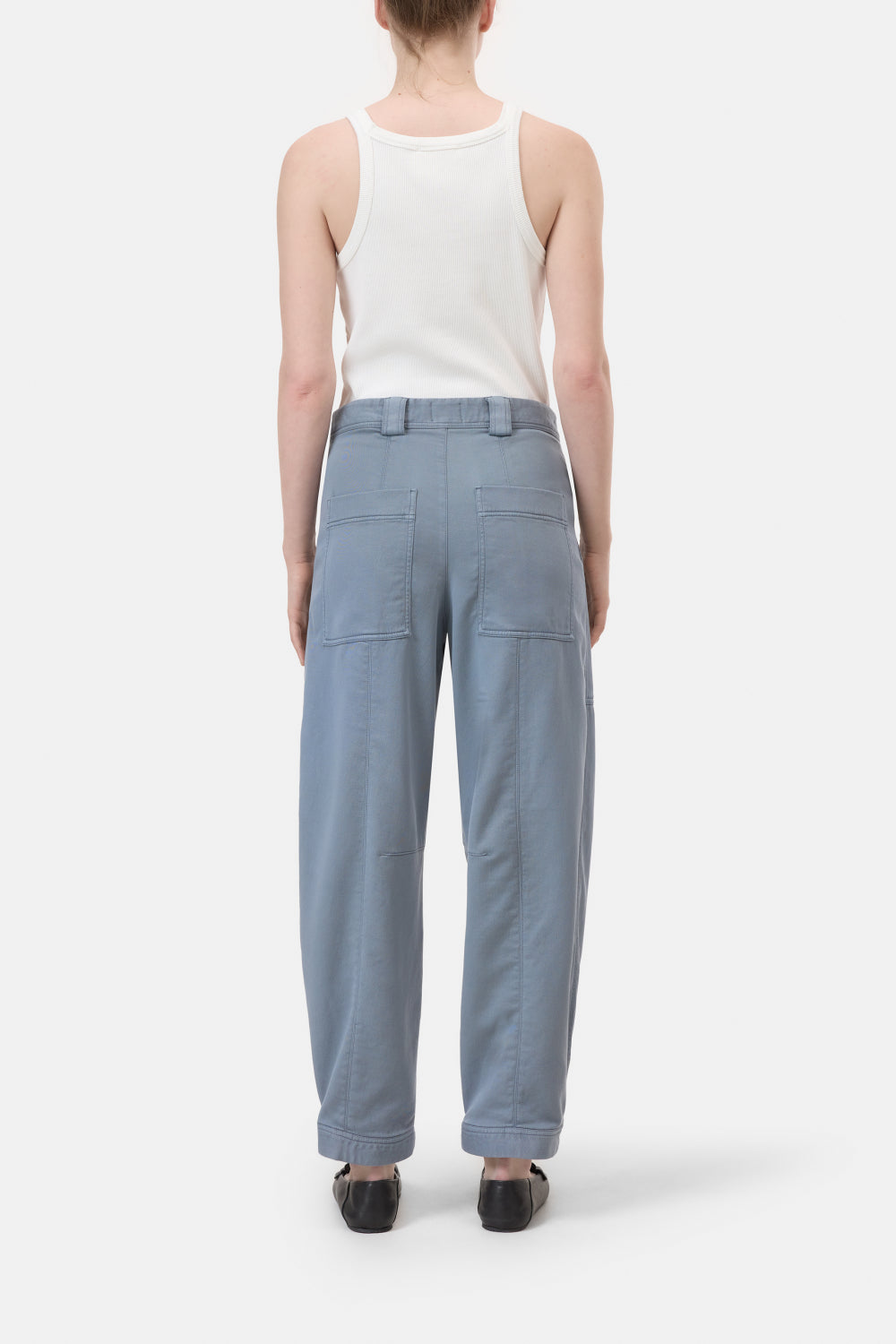 Closed Rhannon Pantalon – Grijs-98% katoen, 2% elastaan-DAMES BROEKEN-Grijs