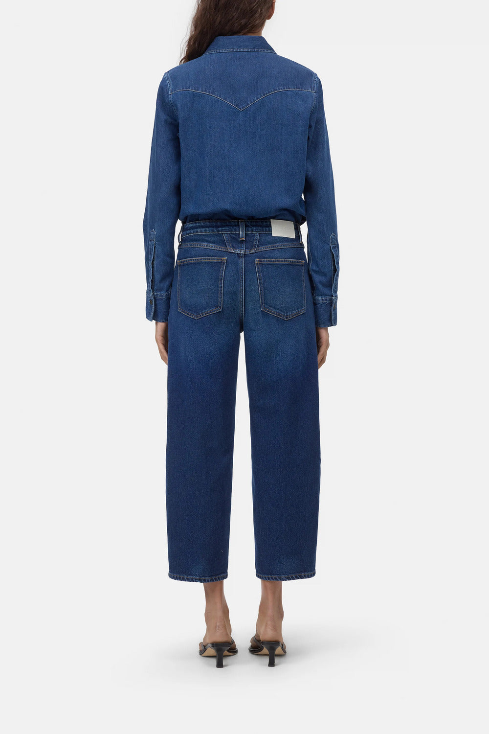 Closed Stover-X Relaxed Jeans – Blauw-99% katoen, 1% elastaan-DAMES BROEKEN-Blauw