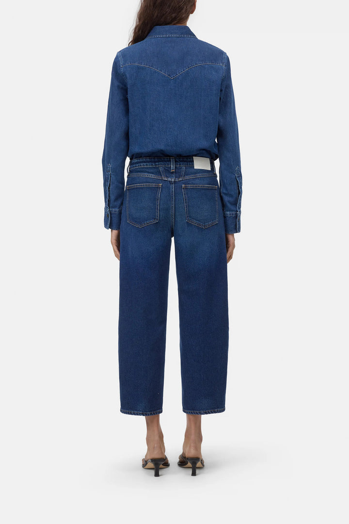 Closed Stover-X Relaxed Jeans – Blauw-99% katoen, 1% elastaan-DAMES BROEKEN-Blauw