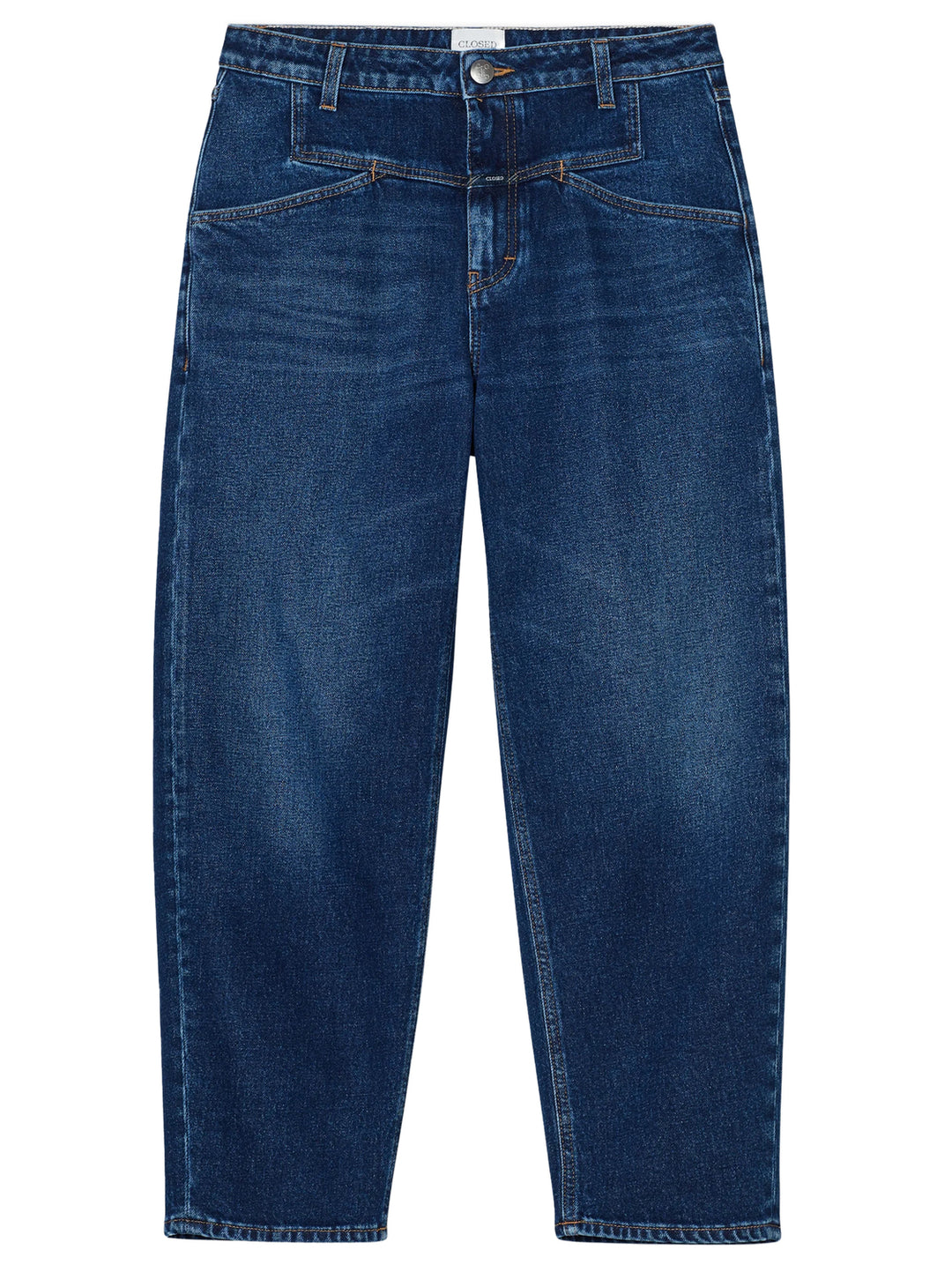 Closed Stover-X Relaxed Jeans – Blauw-99% katoen, 1% elastaan-DAMES BROEKEN-Blauw
