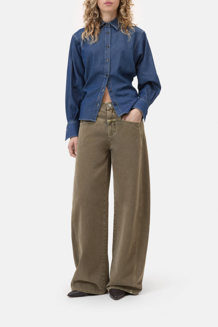 Closed Tori-X Barrel Fit Jeans – Bruin-100% katoen-DAMES BROEKEN-Bruin