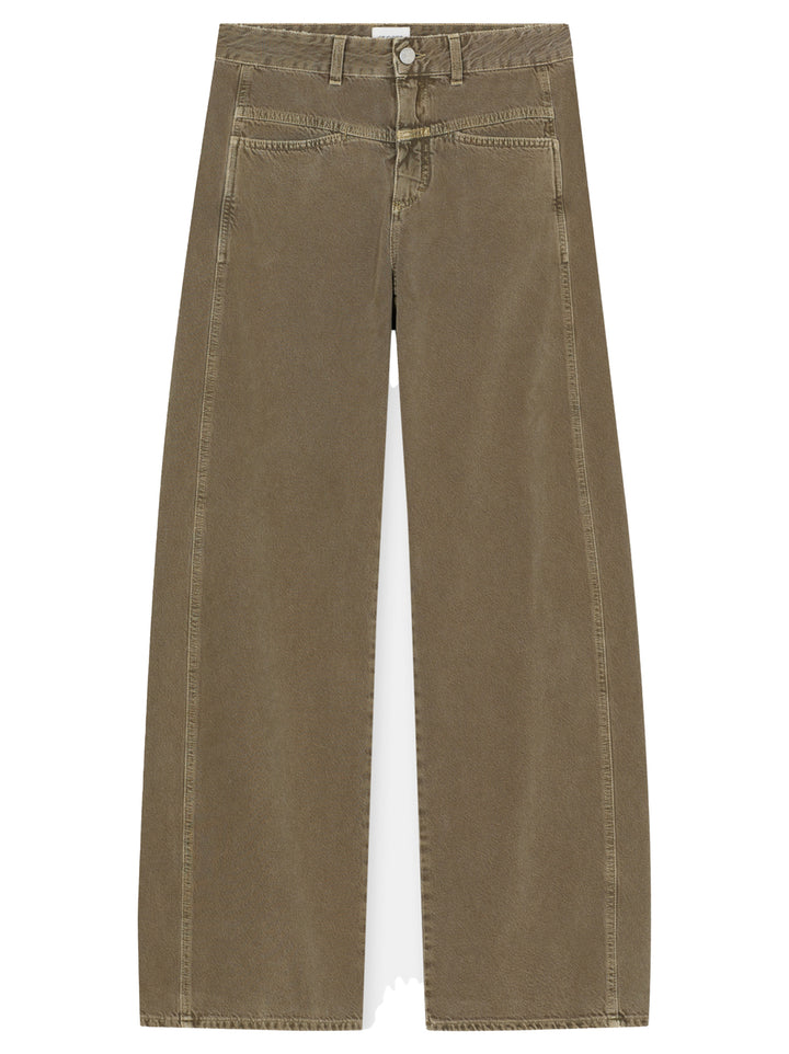 Closed Tori-X Barrel Fit Jeans – Bruin-100% katoen-DAMES BROEKEN-Bruin