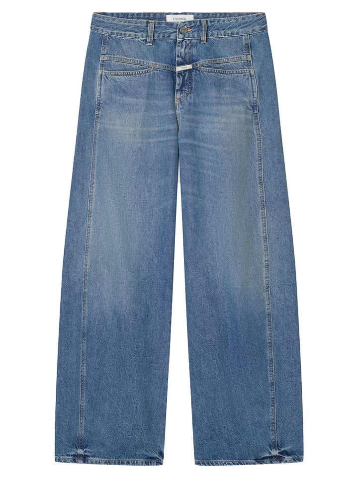 Closed Tori-X Barrel Jeans – Blauw-100% katoen-DAMES BROEKEN-Blauw