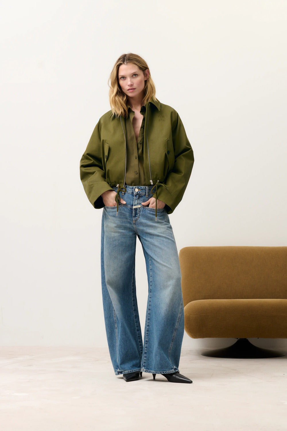 Closed Tori-X Barrel Jeans – Blauw-100% katoen-DAMES BROEKEN-Blauw