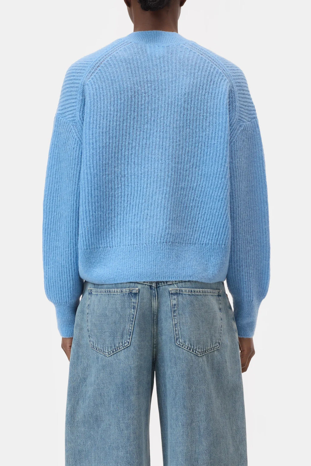 Closed Vest – Blauw-49% alpaca, 30% nylon, 21% wol-DAMES TRUIEN & VESTEN-Blauw