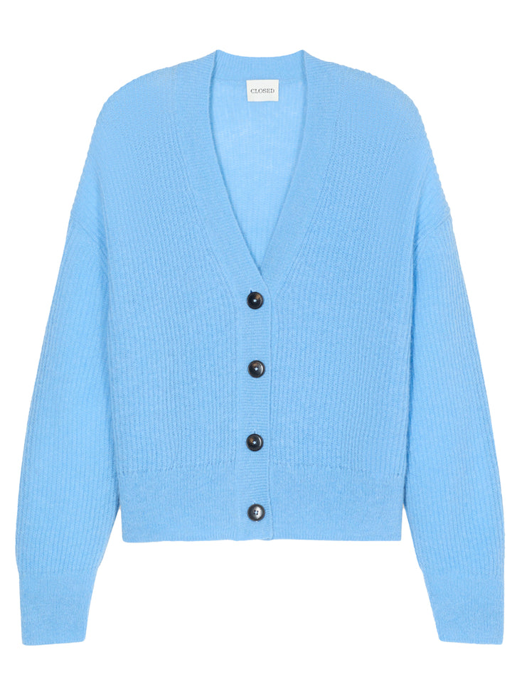 Closed Vest – Blauw-49% alpaca, 30% nylon, 21% wol-DAMES TRUIEN & VESTEN-Blauw