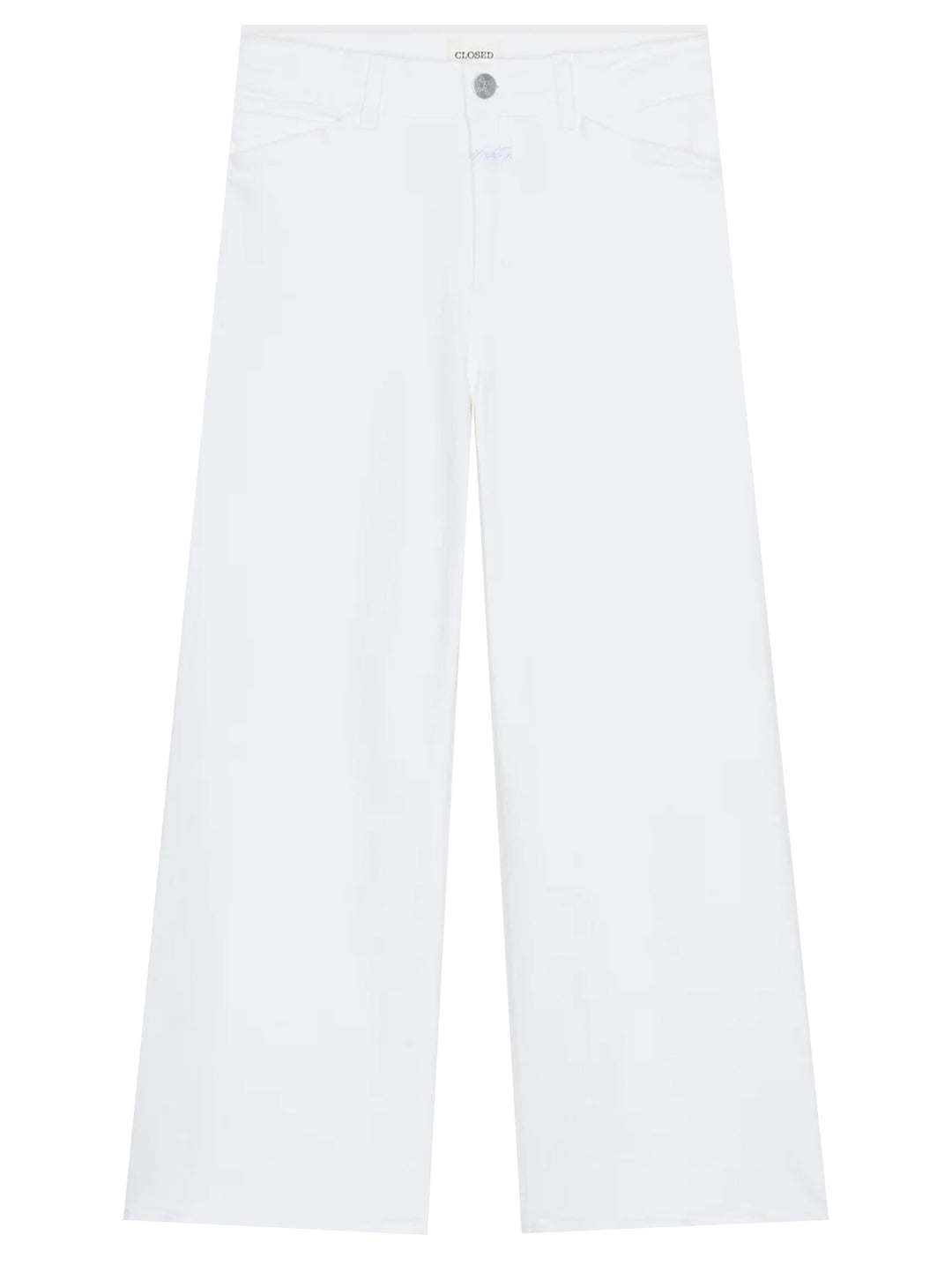 Closed Wera Wide Jeans – Wit-99% katoen, 1% elastaan-DAMES BROEKEN-Wit