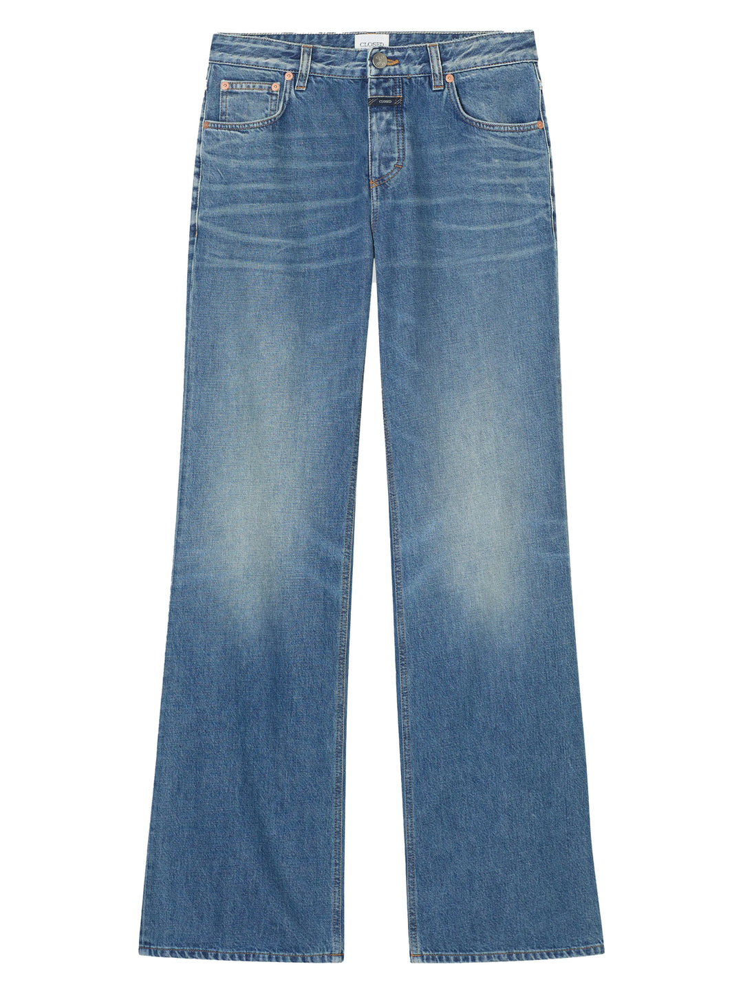 Closed Wide Jeans Gillan – Blauw-80% katoen, 20% elastaan-DAMES BROEKEN-Blauw