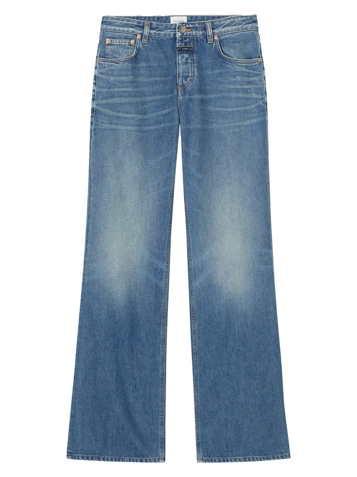 Closed Wide Jeans Gillan – Blauw-80% katoen, 20% elastaan-DAMES BROEKEN-Blauw