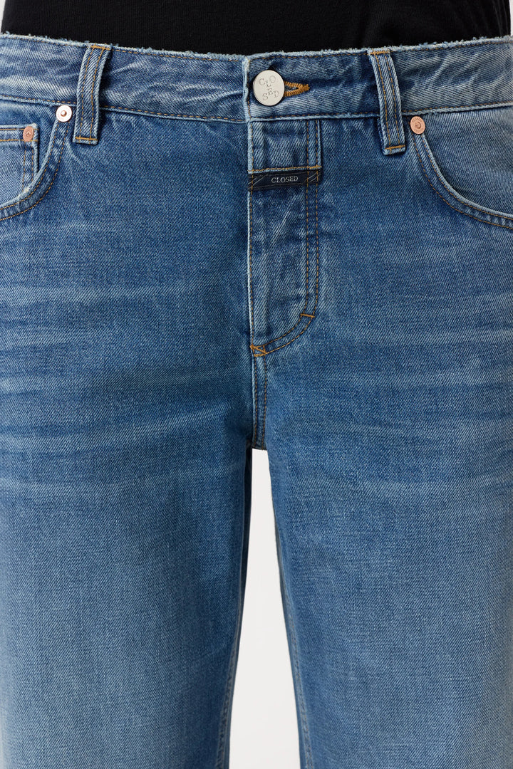 Closed Wide Jeans Gillan – Blauw-80% katoen, 20% elastaan-DAMES BROEKEN-Blauw