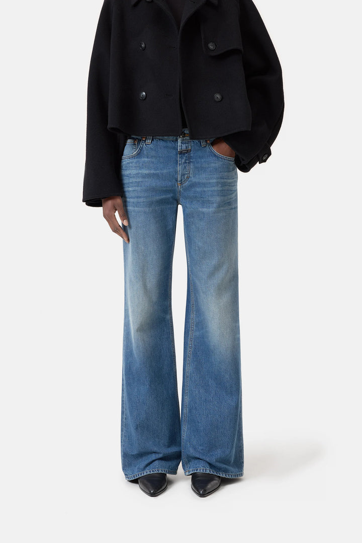 Closed Wide Jeans Gillan – Blauw-80% katoen, 20% elastaan-DAMES BROEKEN-Blauw