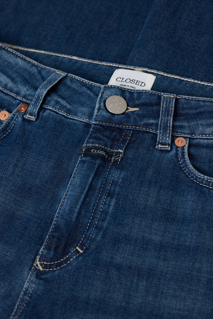 Closed Wide Jeans Glow Up – Blauw-92% katoen, 6% elastaan-DAMES BROEKEN-Blauw