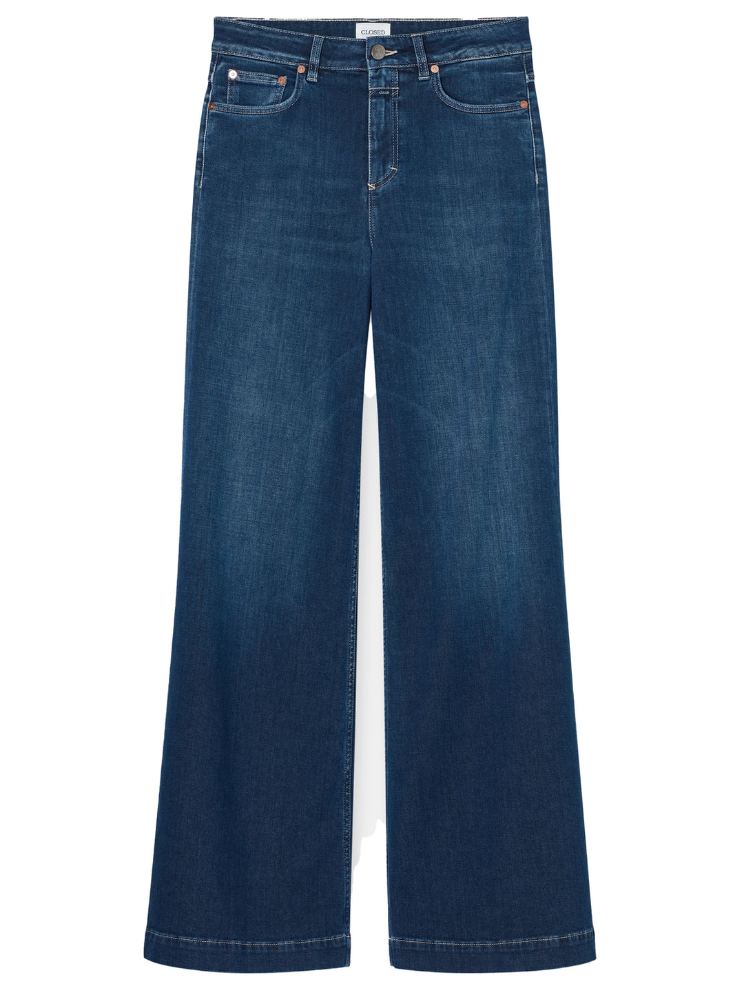 Closed Wide Jeans Glow Up – Blauw-92% katoen, 6% elastaan-DAMES BROEKEN-Blauw