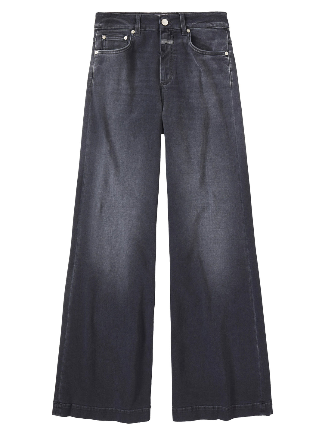 Closed – Wide Jeans Glow Up Grijs-92% katoen, 8% elastaan-DAMES BROEKEN-Grijs