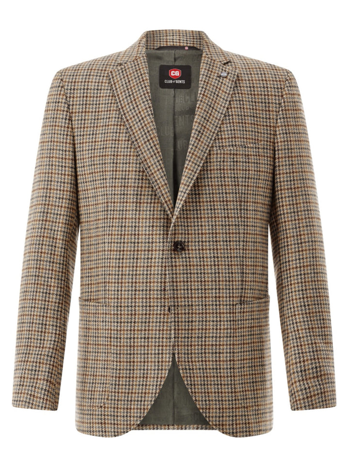 Club of Gents CG Adyson SV-50% polyacryl, 26% polyester, 20% wol, 4% andere vezels.-HEREN PAKKEN & COLBERTS-Bruin