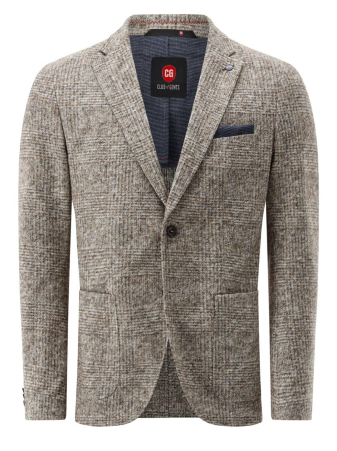 Club of Gents CG CARTER-38% katoen, 38% wol, 24% polyester-HEREN PAKKEN & COLBERTS-Beige