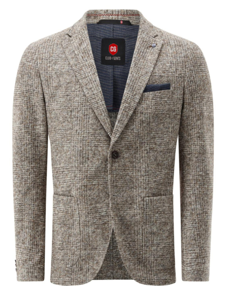 Club of Gents CG CARTER-38% katoen, 38% wol, 24% polyester-HEREN PAKKEN & COLBERTS-Beige