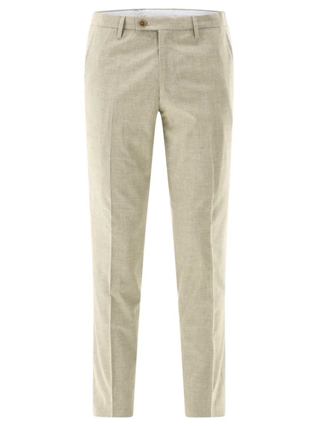 Club of Gents CG PACO-43% katoen, 26% wol, 18% viskose, 11% linnen, 2% elasthaan-HEREN PAKKEN & COLBERTS-Beige