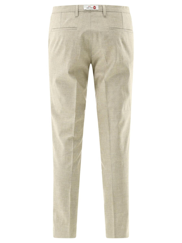 Club of Gents CG PACO-43% katoen, 26% wol, 18% viskose, 11% linnen, 2% elasthaan-HEREN PAKKEN & COLBERTS-Beige