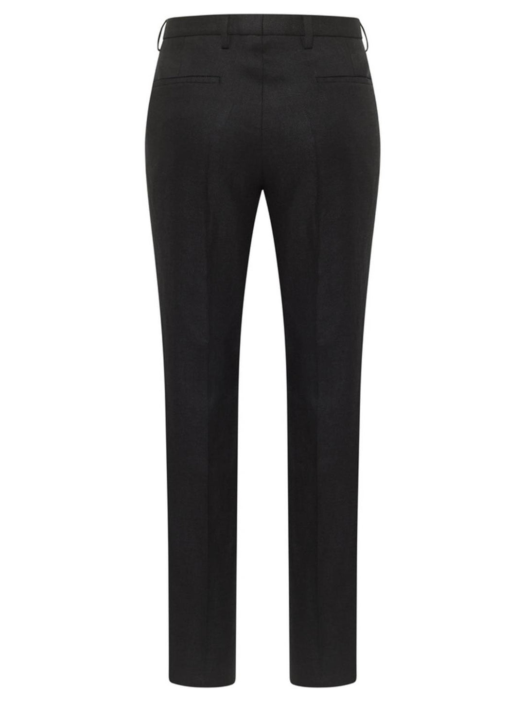 Club of Gents CG PACO-61% linnen, 36% lyocell, 2% polyamide, 1% elasthaan-HEREN PAKKEN & COLBERTS-Zwart