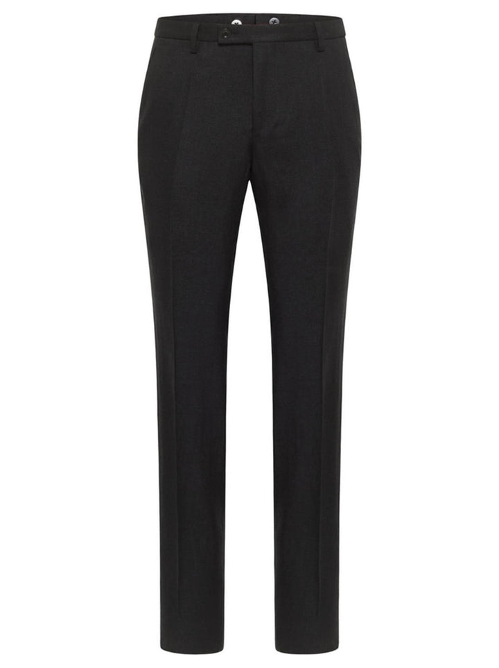 Club of Gents CG PACO-61% linnen, 36% lyocell, 2% polyamide, 1% elasthaan-HEREN PAKKEN & COLBERTS-Zwart